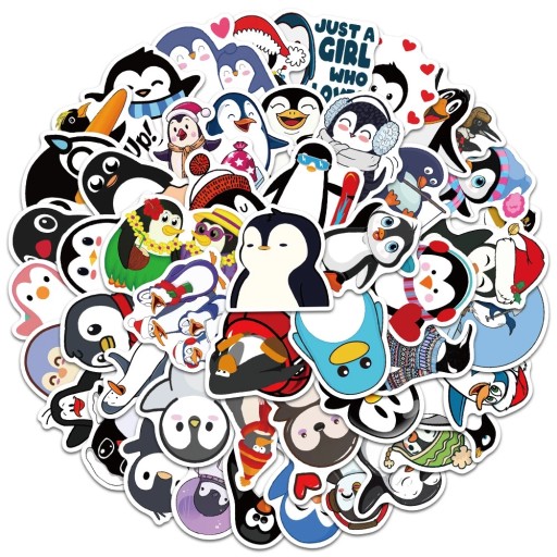 PINGWINKI MIX NAKLEJKI WLWPY STICKER BOMB 50 szt