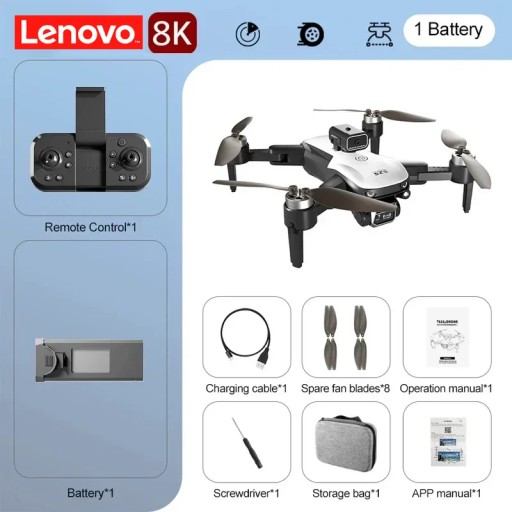 Lenovo HD S2S 8K Drone GPS Profesjonalna fotografia lotnicza HD Podwójny
