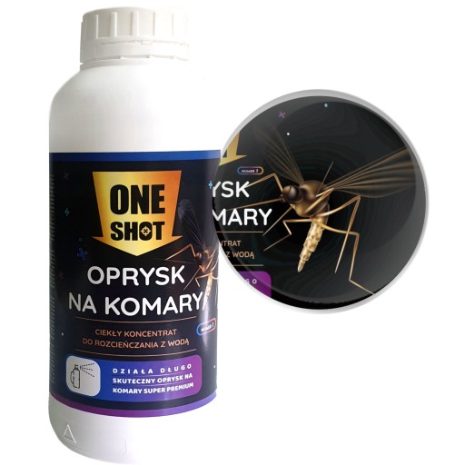 ONeShot KOMARY KLESZCZE KONCENTRAT najlepszy 1L