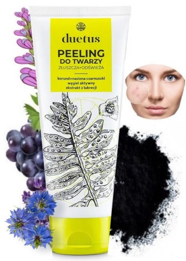 PEELING na NIEDOSKONAŁOŚCI REDUKUJE TRĄDZIK OCZYSZCZA Duetus Sylveco