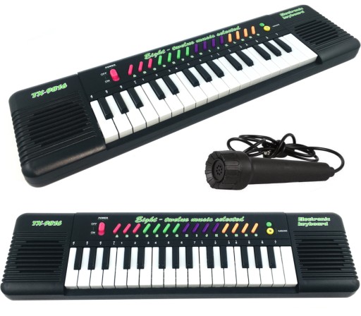 KEYBOARD Z MIKROFONEM DLA DZIECI PIANINKO ORGANKI