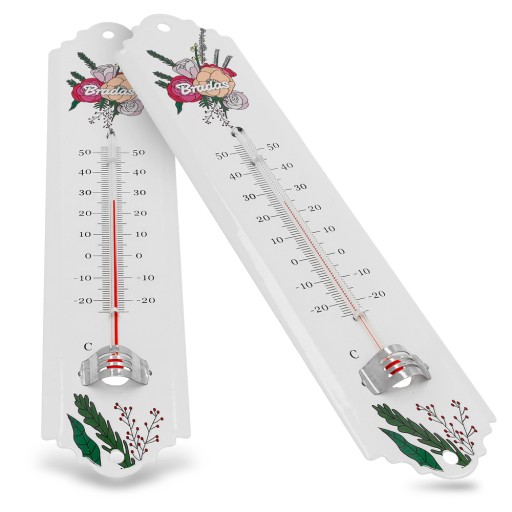 Termometr zewnętrzny - metalowy 30cm WL-M33