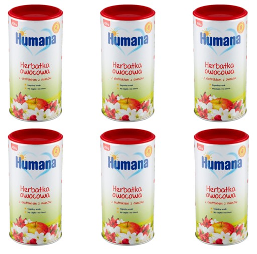Humana Herbatka owocowa po 8 miesiącu x 6 szt.