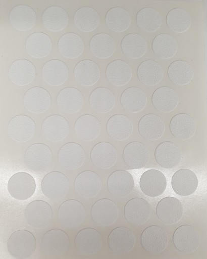 Zaślepka samoprzylepna 14mm biała 10list.=500szt