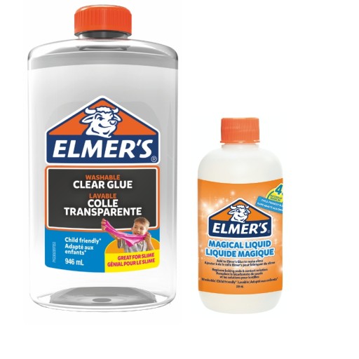 ELMERS clear DUŻY klej + aktywator ZESTAW do SLIME