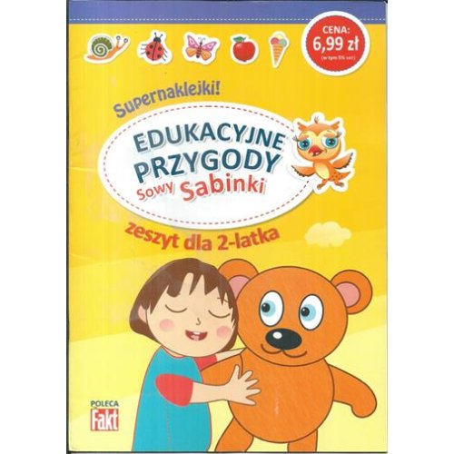 Edukacyjne przygody Sowy Sabinki zeszyt 2-latka + NAKLEJKI