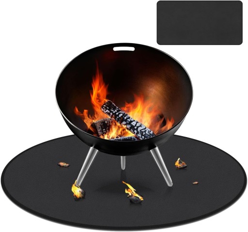 MATA OCHRONNA POD GRILL PODKŁADKA DO GRILLOWANIA SOLIDNA DUŻA ODPORNA BBQ