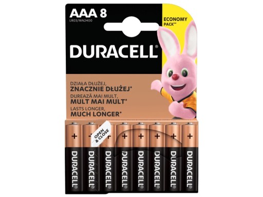 Baterie AAA LR3 DURACELL (8 szt.)
