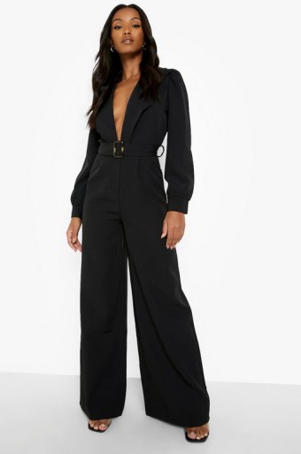 -70% BOOHOO elegancki kombinezon z paskiem 38 M