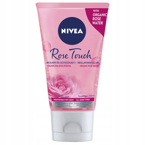 NIVEA Żel micelarny do demakijażu twarzy z wodą różaną 150ml