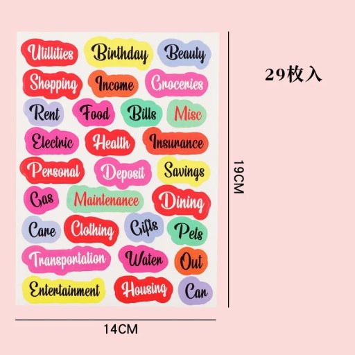 Loose-Leaf Notebook Handwritten Labels Indicate White And Blue Color
