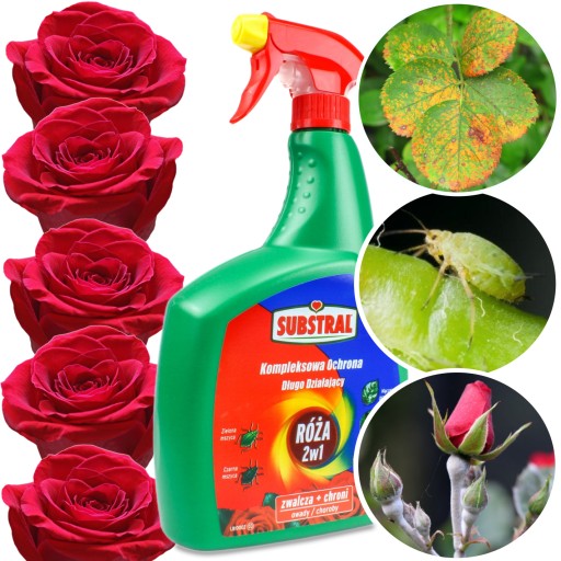 SUBSTRAL RÓŻA 2W1 ŚRODEK SPRAY GRZYBOBÓJCZY ORAZ OWADOBÓJCZY DO RÓŻ 800ML