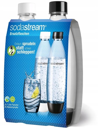 BUTELKA FUSE do saturatora sodastream 1L CZARNA do gazowania wody