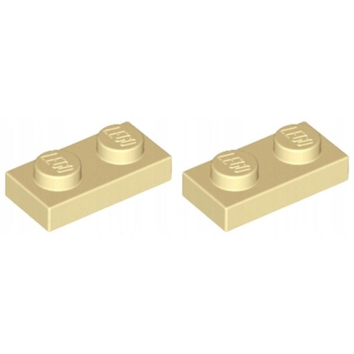 LEGO 3023 Płytka 1x2 Piaskowy Tan 4113917 2szt NOWE
