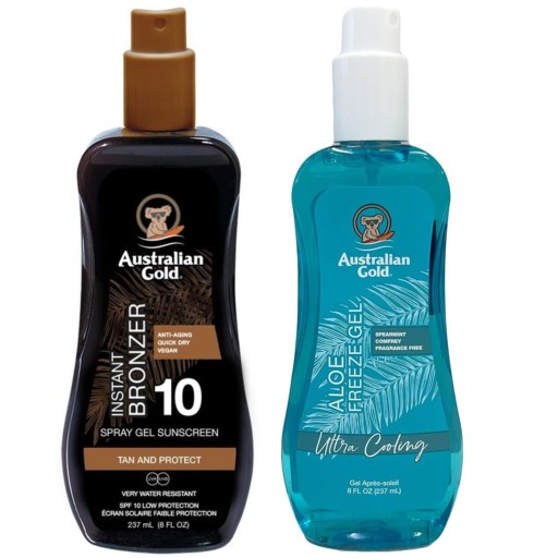 Australian Gold Spray Gel Bronzer SPF10 + Aloe Fre