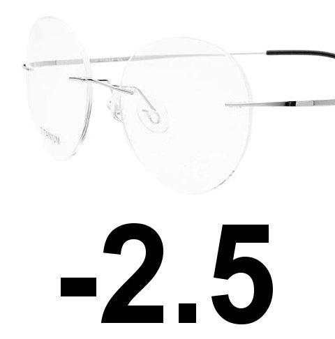OKULARY KOREKCYJNE bezramkowe LENONKI -2.5