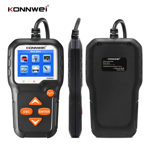 TESTER diagnostyczny baterii akumulatorów 12V 6V