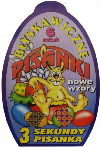Pisanki KOSZULKA Jajka Wielkanoc 6 JAJEK
