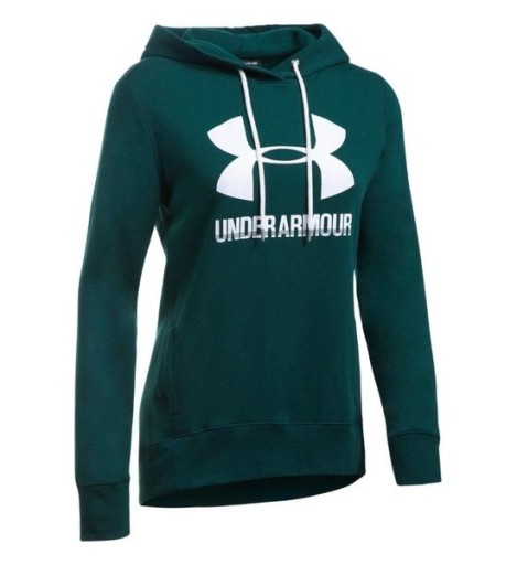 BLUZA UNDER ARMOUR FAVORITE FLEECE PULLOVER WOMEN GREEN M