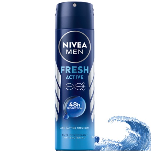 NIVEA MEN ANTYPERSPIRANT DEZODORANT SPRAY MĘSKI Fresh Active