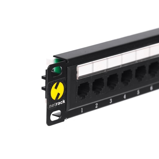 Netrack patch panel 10'', 12 - portów kat. 5e UTP
