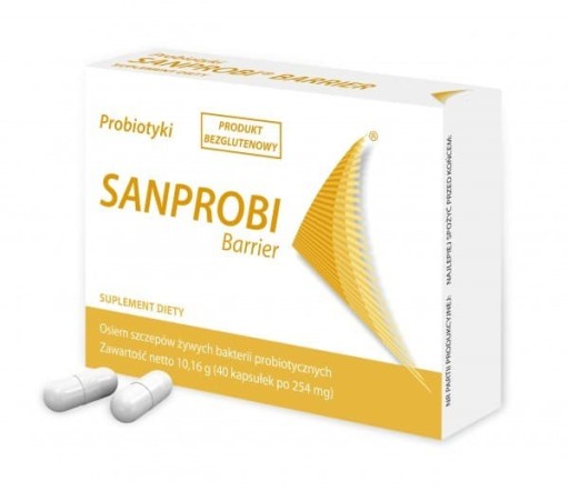 SANPROBI Barrier 40kaps probiotyk bakterie M-Z!