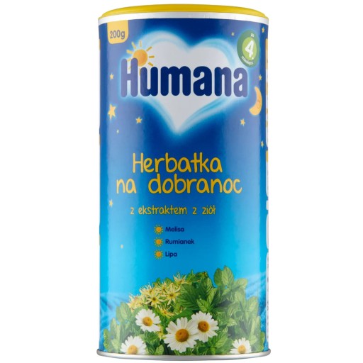 Humana Herbatka na dobranoc z ekstraktem z ziół po 4 m-cu 200 g