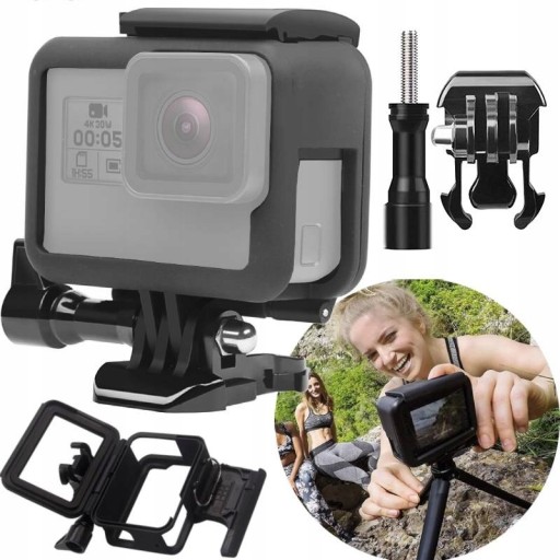 RAMKA ETUI FRAME MOUNT GOPRO HERO 6 5 7 2018 BLACK