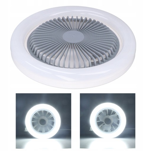 LAMPA WISZĄCA SUFITOWA E27 30W Z WENTYLATOR