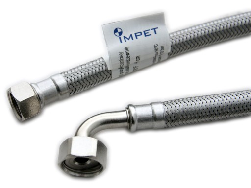 Wężyk kolankowy do wody 1/2'' x 3/8'' 30mm IMPET