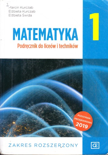 MATEMATYKA 1 podręcznik ROZSZERZONY OE 2019 /u12