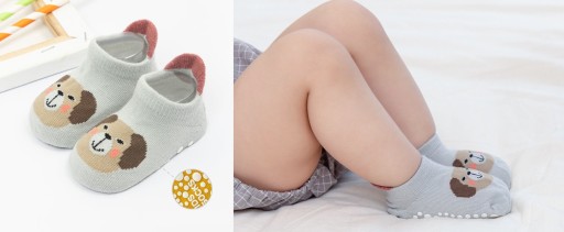 Stopki skarpetki antypoślizgowe bawełniane podeszwa anti-slip ABS 92-98-104