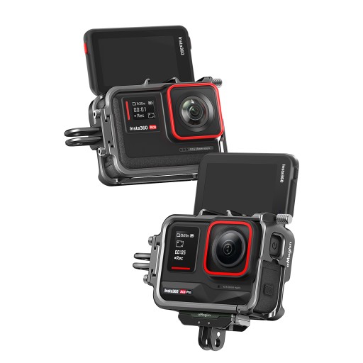 KAMERY METAL ADAPTER FUTERAŁ OCHRONNY Z COLD SHOE DO INSTA360 ACE/ACE PRO