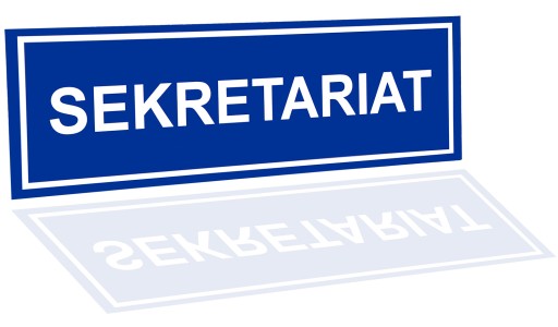 TABLICA TABLICZKA SEKRETARIAT SZKOŁA PCV 32x10,5cm