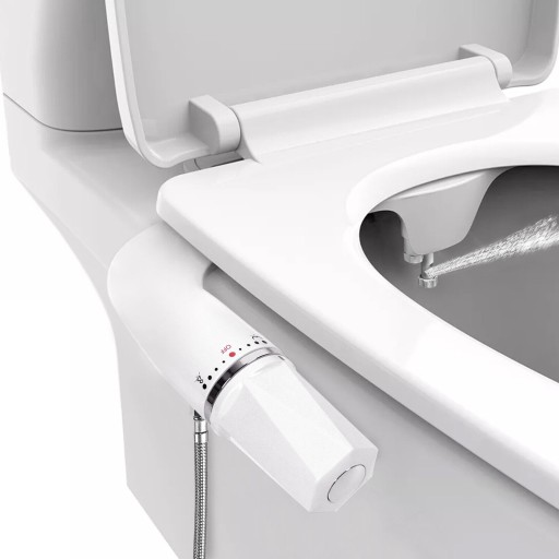 Bidet prysznicowy do toalety z podwójną dyszą łatwy w montażu
