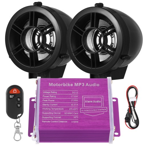MOTOCYKL SKUTER ROWER SYSTEMY AUDIO MP3 OBUDOWA GŁOŚNIKA JEST Z PP