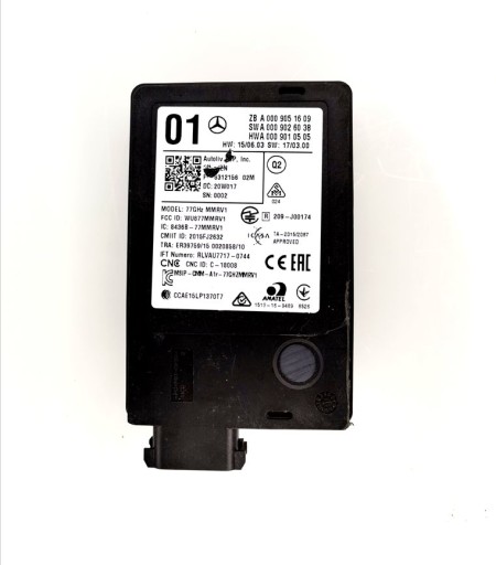 RADAR SENSOR MERCEDES A0009051609