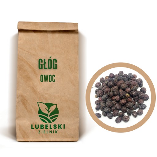 GŁÓG OWOC GŁOGU CAŁY 500 G - LUBELSKI ZIELNIK