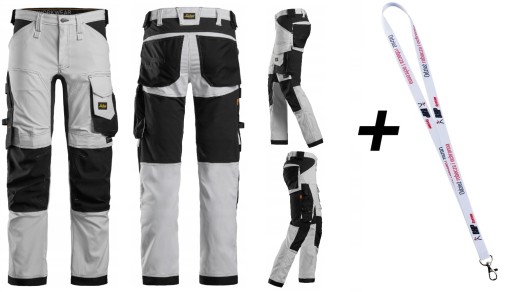 Spodnie SNICKERS Stretch AllroundWork 6341 biał 50