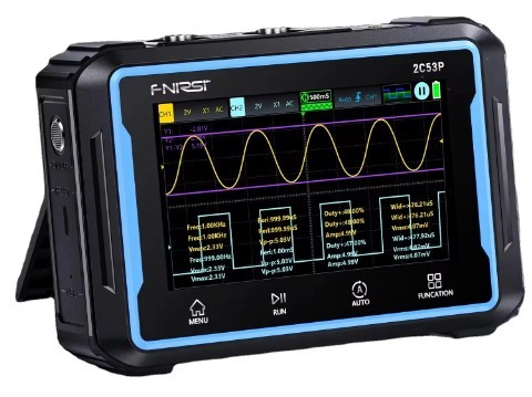 Fnirsi 2C53P oscyloskop cyfrowy + multimetr i generator 2x50MHz 250MSa/s