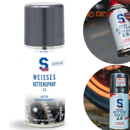 S100 Smar Do Łańcucha W Sprayu White Chain Spray 2.0 100 ml
