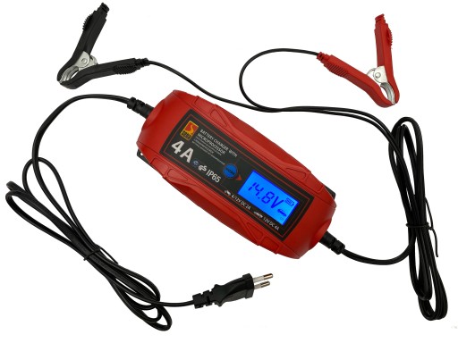 ŁADOWARKA PROSTOWNIK DO AKUMULATORA ŻELOWY 6V 12V AKUMULATORÓW LCD TUV GS