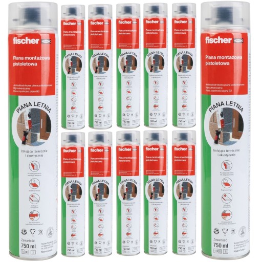 Fischer PIANA PIANKA MONTAŻOWA NISKOPRĘŻNA x12