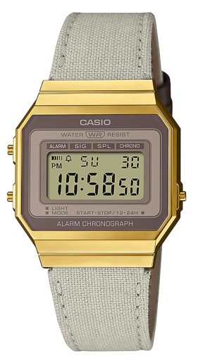 Oldschoolowy zegarek Casio na pasku A700WEGL