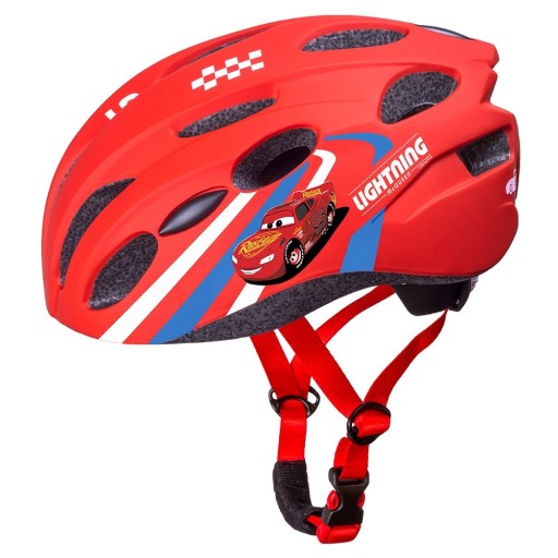 KASK ROWEROWY SPORTOWY IN-MOLD DZIECIĘCY M 52-56cm 18m+ McQUEEN REGULOWANY