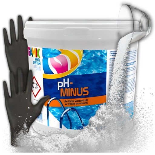 PH MINUS 4,5KG PH- CHEMIA BASENOWA GRANULAT DO WODY BASENU GAMIX GRATIS