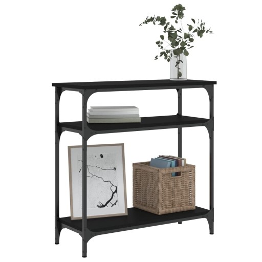 STOLIK KONSOLOWY CZARNY 75X29X75CM