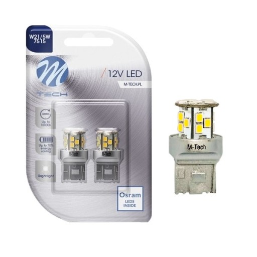 Żarówka T20 W21/5W Osram LED 12V 21xSMD 2835 biała
