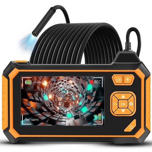Kamera INSPEKCYJNA ENDOSKOP 5M 7LED FULL HD LCD Wyświetlacz 2600MAH ZESTAW