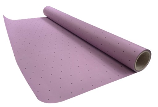 Folia florystyczna matowa kropki czarne 50cm 8m